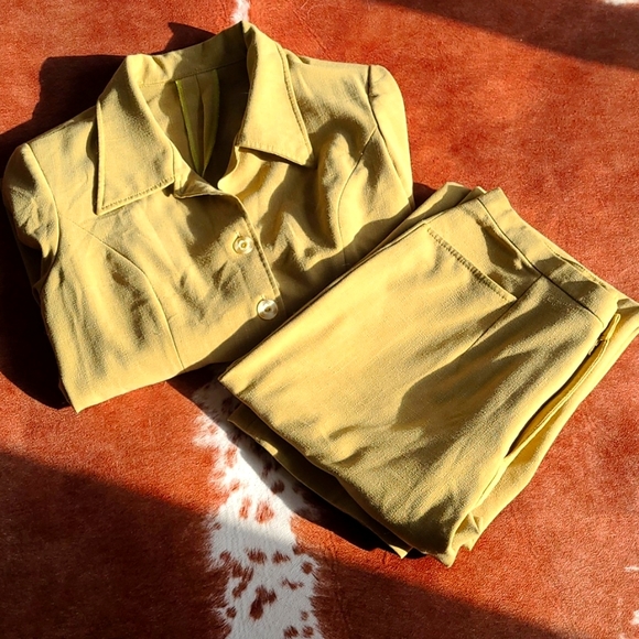 Vintage Handmade Matching Blouse & Pants Set Size Small - Picture 1 of 16